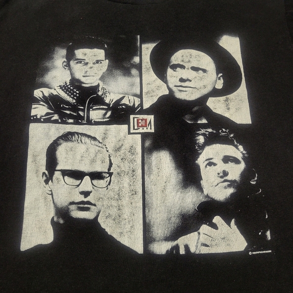 Vtg Depeche Mode T Shirt 1988 Music for the Masses Tour Tee Single Stitch USA XL - Picture 7 of 10